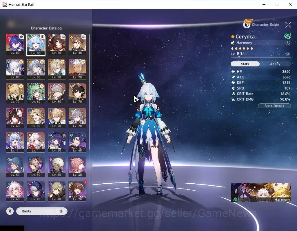 Honkai Star Rail Accounts Asia|TL 65|12 Limited|Yao Guang E1,Sunday,Cerydra, image 4