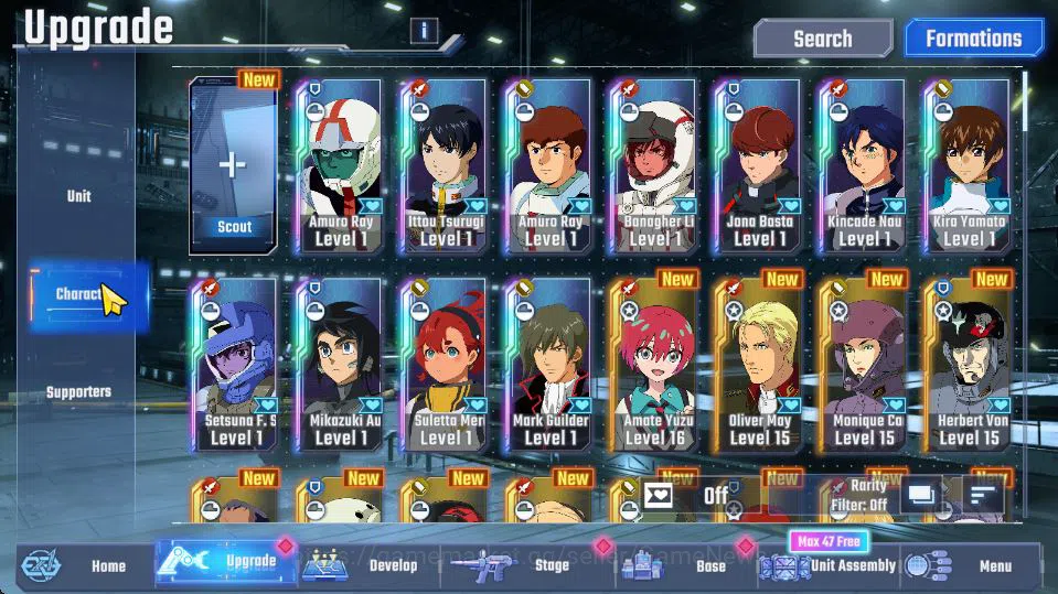 SD Gundam G Generation ETERNAL Accounts [Global]Rank 28|109K DM| 11 UR | Unicorn Destroy,BarbatosLB1,Phoenix PowerLB1,Strike 3