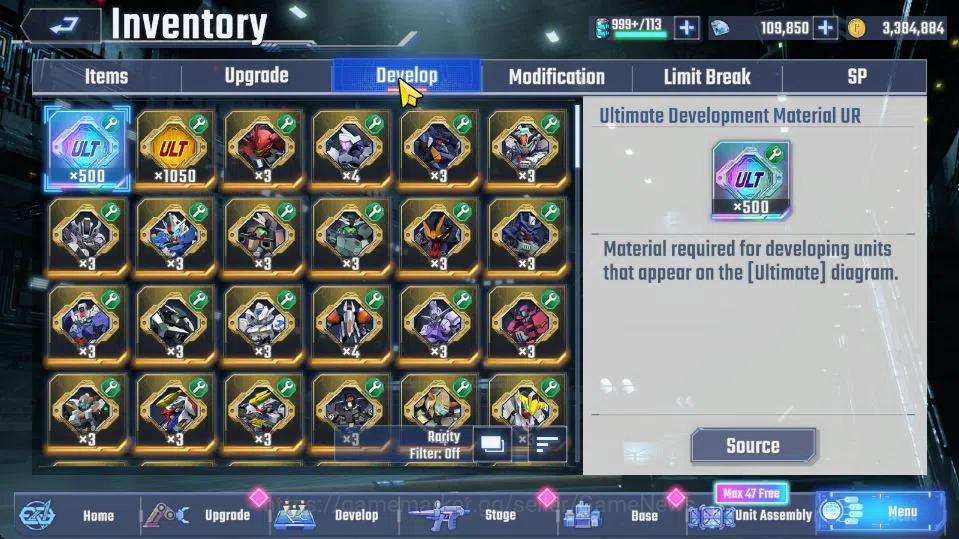 SD Gundam G Generation ETERNAL Accounts [Global]Rank 28|109K DM| 11 UR | Unicorn Destroy,BarbatosLB1,Phoenix PowerLB1,Strike 8