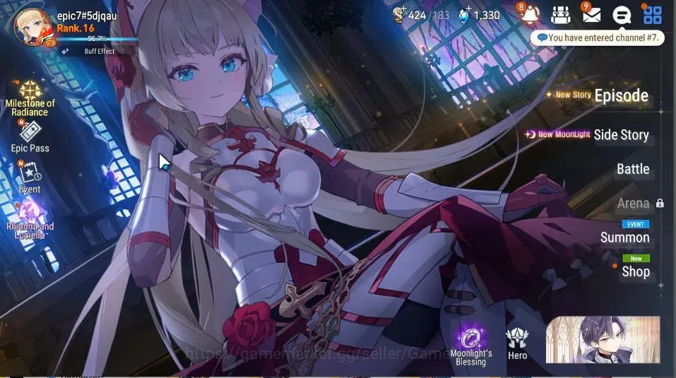 Epic Seven Accounts GLOBAL Unverif|New Era|3ML(Rhianna&Luciella, DK Sh image 1