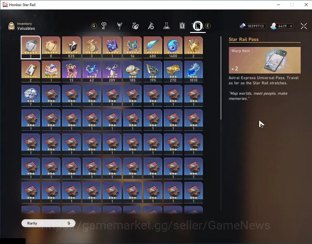 Honkai Star Rail Accounts Asia|TL 70|6,4K SJ+2 Golden Comp|8 Limited|[Phaino image 10