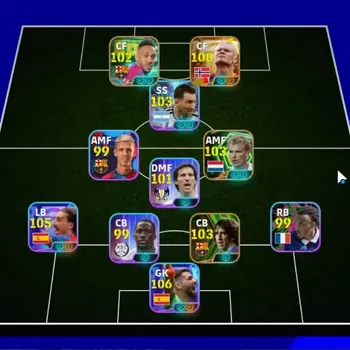 eFootball Accounts Legends & Iconic Players Android|Big Time Erling Haaland 5 Jul'26|4 Show Time Unai Simon,Marc