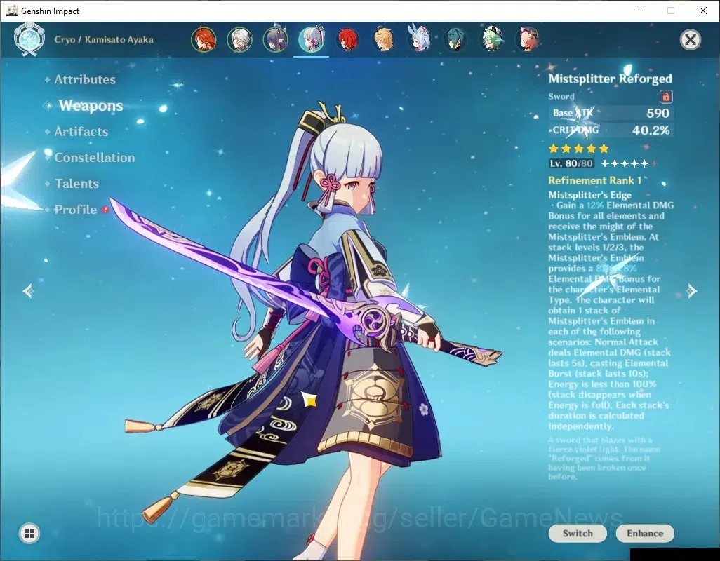 Genshin Impact Accounts ASIA|AR 45|5 Limited +4(*5Wep)|[Ayaka]+Sign,Mavuik image 3