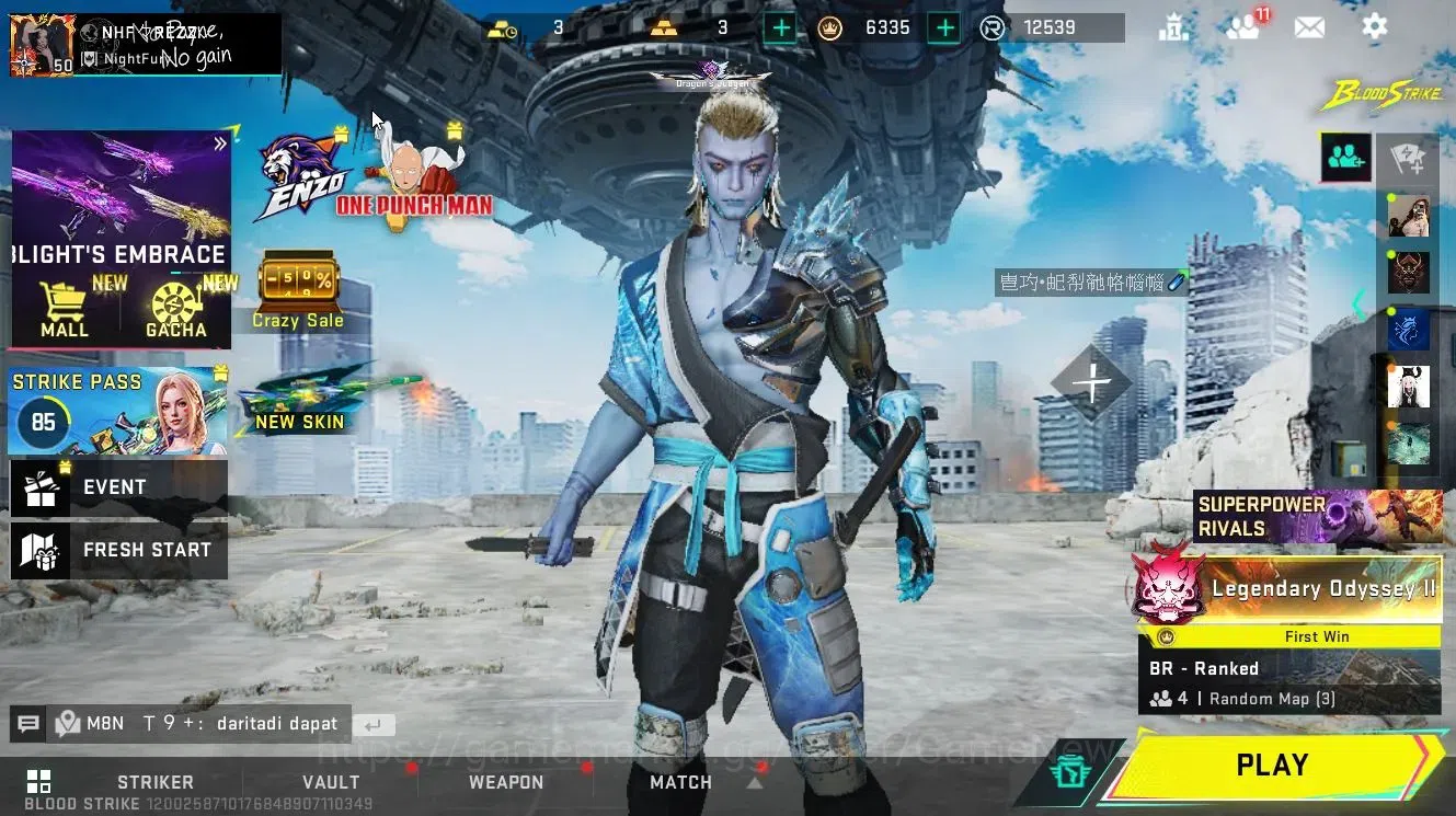 Blood Strike Accounts Collab Skin ASIA|Collab 1