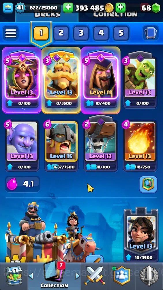 Clash Royale Accounts High-End Lv 41|Trophy 8741|KTL 13|Limited Skin|Card 121|3 Hero 14 Evo 8 Champ 21 Legend 33 Epic 30 4