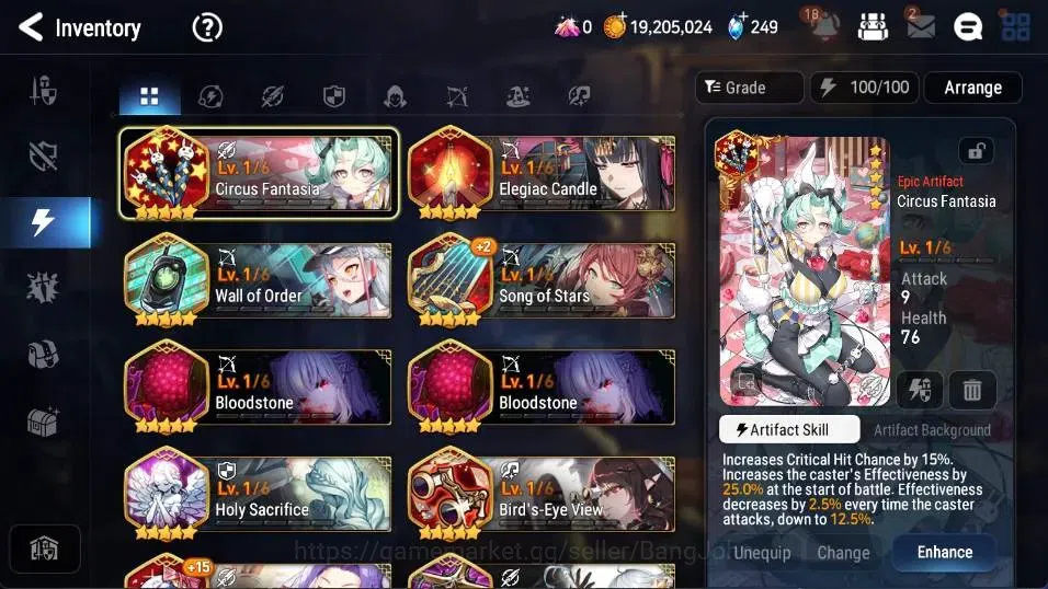 Epic Seven Accounts Starter Global |6 ML(SE Celine,Lidica,Corvus,Yufine,Charles,Luluca)Etc|PoH+Bless ON|19M Gold|42K 11