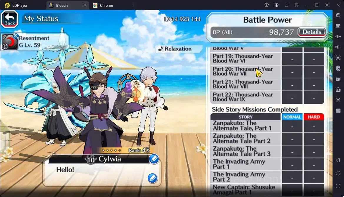 Bleach: Brave Souls Accounts Starter GLOBAL | 10k Orb + fresh Story | Ichigo DTV,Aizen 6Aniv,Aizen SS Version,Toshiro 5