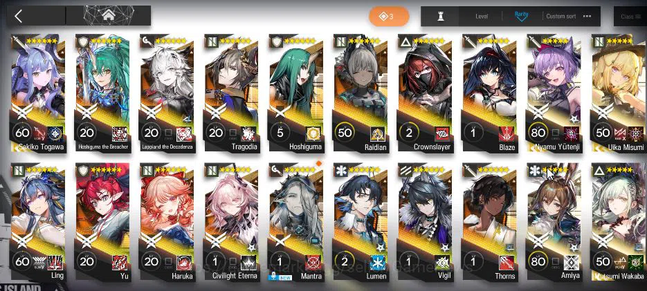 Arknights Accounts Lv 49|116 OP+12 Skin|59K Oru+1,1 Orig|Collab AVE M image 1