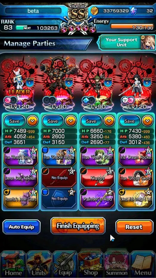 Grand Summoners Accounts End-Game Global|Rank 83|22 Ascend+ 13 TW|(Chloe,S Emiya,GC 3
