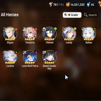 Epic Seven Accounts Starter Global|Unverif|Fresh Starter 4ML(Lisette,Belian,DDR,LW Peira)|PoH+Bless ON|MoR 15|Theater