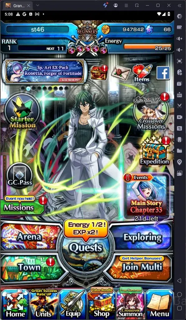 Grand Summoners Accounts Global | Rank 1 | Collab Saber Alter Lv90 TW | Col image 7