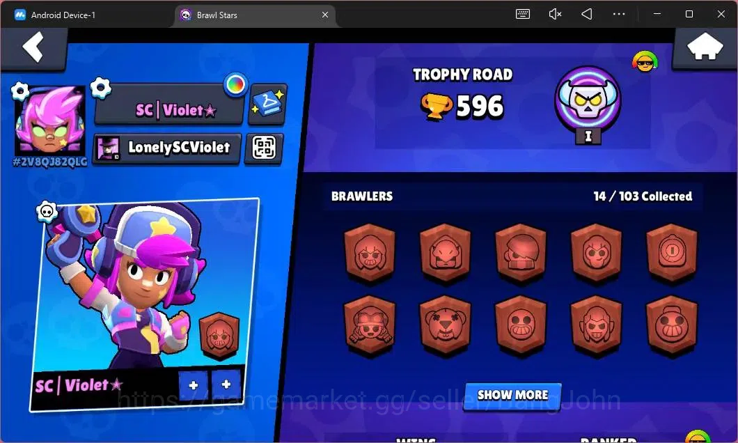 Brawl Stars Accounts Global | 596 Thropy|14 Brawler|3 Max Hypercharge(S image 2
