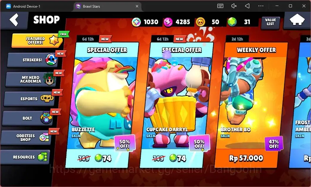 Brawl Stars Accounts Global | 596 Thropy|14 Brawler|3 Max Hypercharge(S image 4