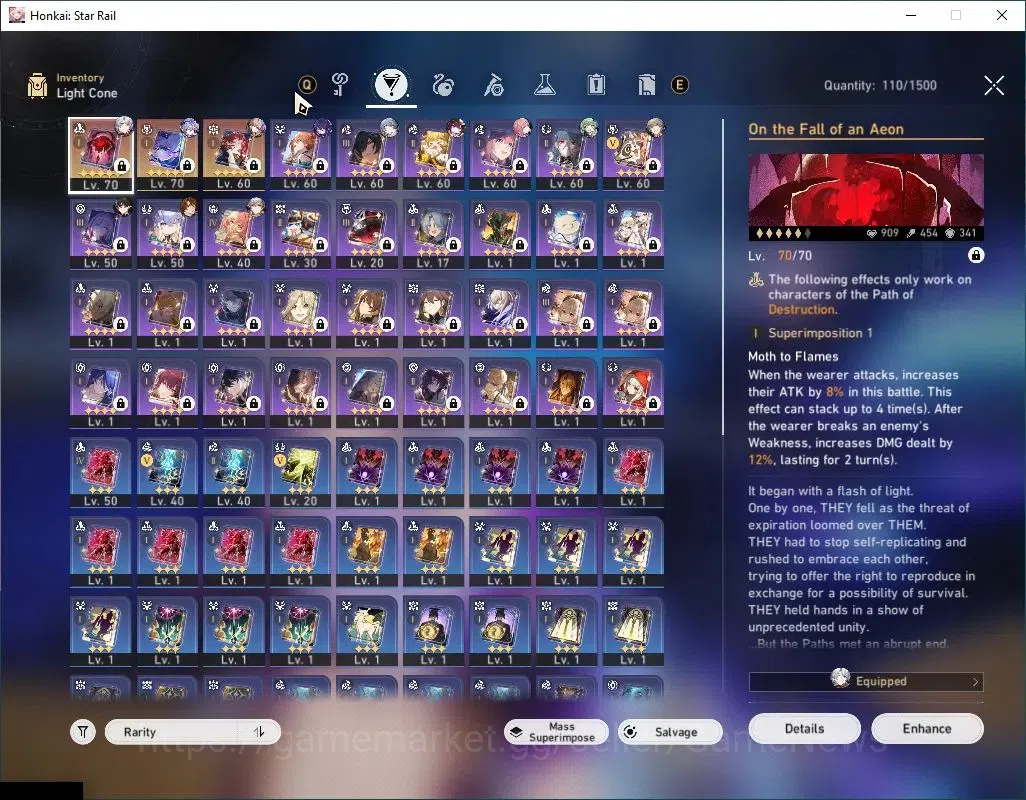 Honkai Star Rail Accounts Asia|TL 58|7 Limited|Huohuo E1,SW 999+Sign,Phainon image 6