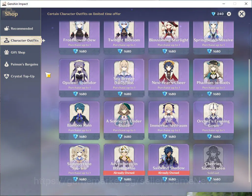 Genshin Impact Accounts Mid Game ASIA|AR 58|10 Limited +11(*5Weapon)|[HutaoC1+skin,Yelan,Raiden,Neuvillette]+Sign,Etc|3 18