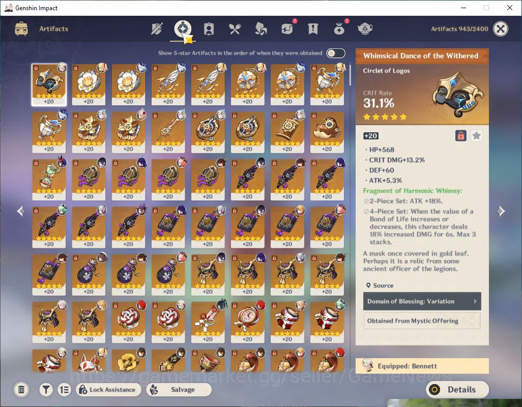 Genshin Impact Accounts Mid Game ASIA|AR 58|10 Limited +11(*5Weapon)|[HutaoC1+skin,Yelan,Raiden,Neuvillette]+Sign,Etc|3 8