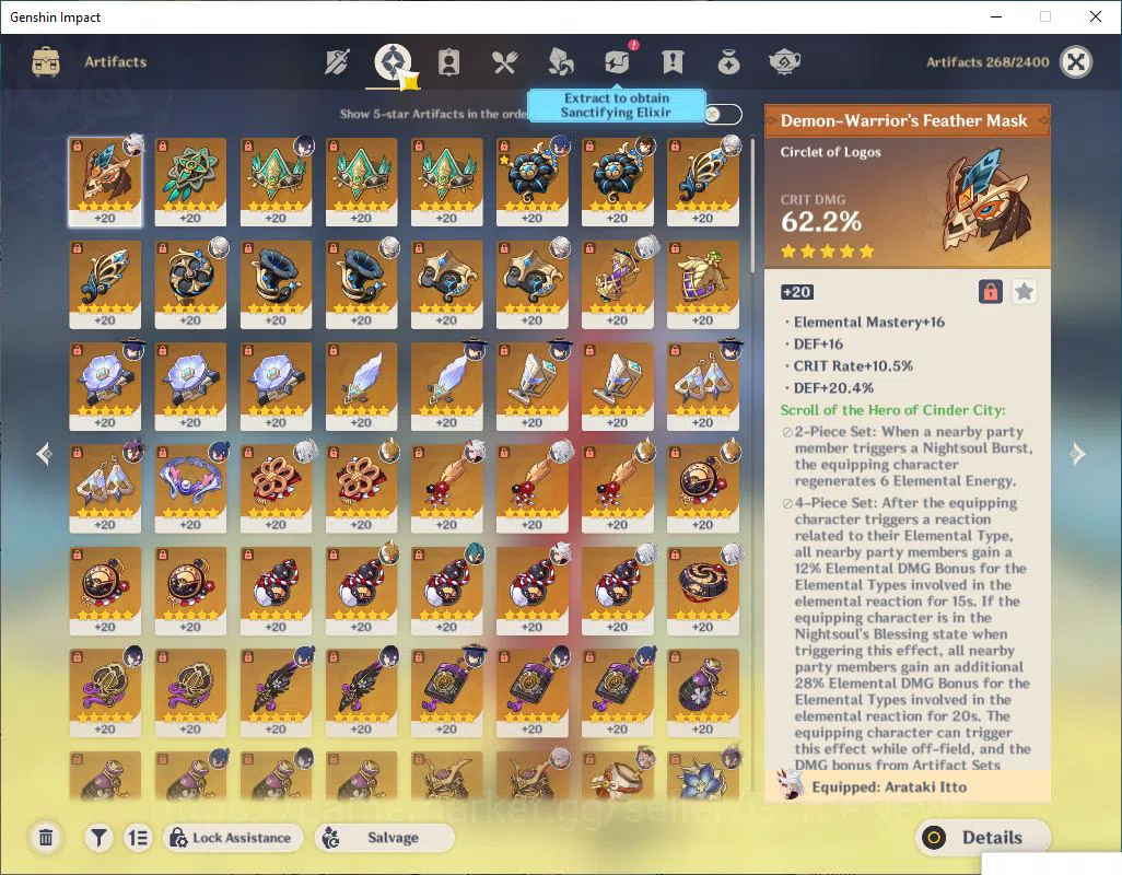 Genshin Impact Accounts ASIA |AR 56|8Limited +2(*5Weapon)|Zibai,Arlecch,Ka image 5