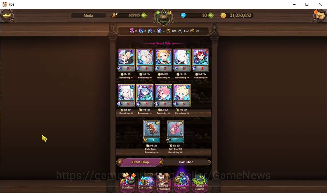 The Seven Deadly Sins: Grand Cross Accounts Global|1,2M CC|2 LR+5 UR+Collab ReZero|Reinhard/6, image 8