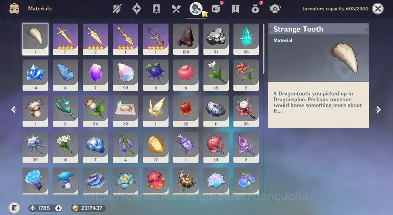 Genshin Impact Accounts ASIA | AR 55|3 Limited+(5*wpn)+Sign|Flins,Columbin image 7