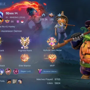 Mobile Legends: Bang Bang Accounts Others Global|Skin 326|Renowned|Aspirant Layla,Sanrio Floryn+Claude,KOF Karina,Collector