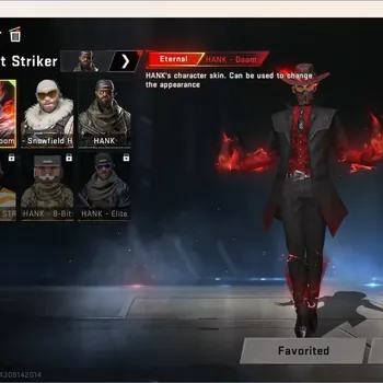 Blood Strike Accounts Others ASIA |Eternal Striker HANK-Doom|7 Eternal Guns:M4A1,MP5,KAG-6,Etc|3 Ultra