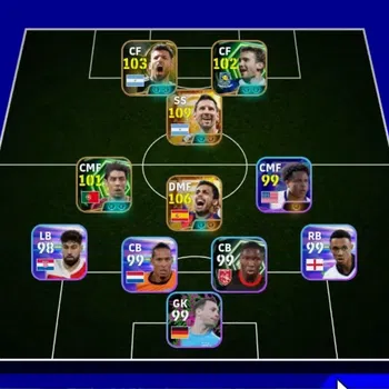 eFootball Accounts Legends & Iconic Players Android|Big Time Lionel Messi '26 & Rodri '26|Epic Sergio Aguero,Rui