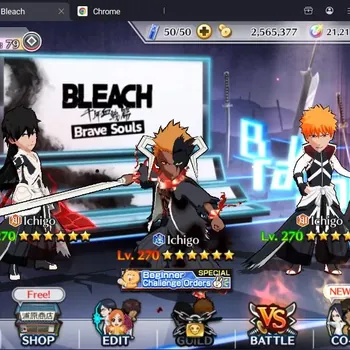 Bleach: Brave Souls Accounts Others Global |280K BP+21K Orb|Fresh Story|750 Prem,103 BS Acc