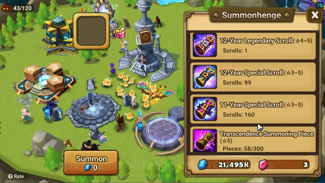 Summoners War: Sky Arena Accounts Starter ASIA|Lv 26|Ready Gacha|99 12 YSC + 160 11 YSC + 3 LAAS + 5 LS + 4 LDS + 118 MS |1 10