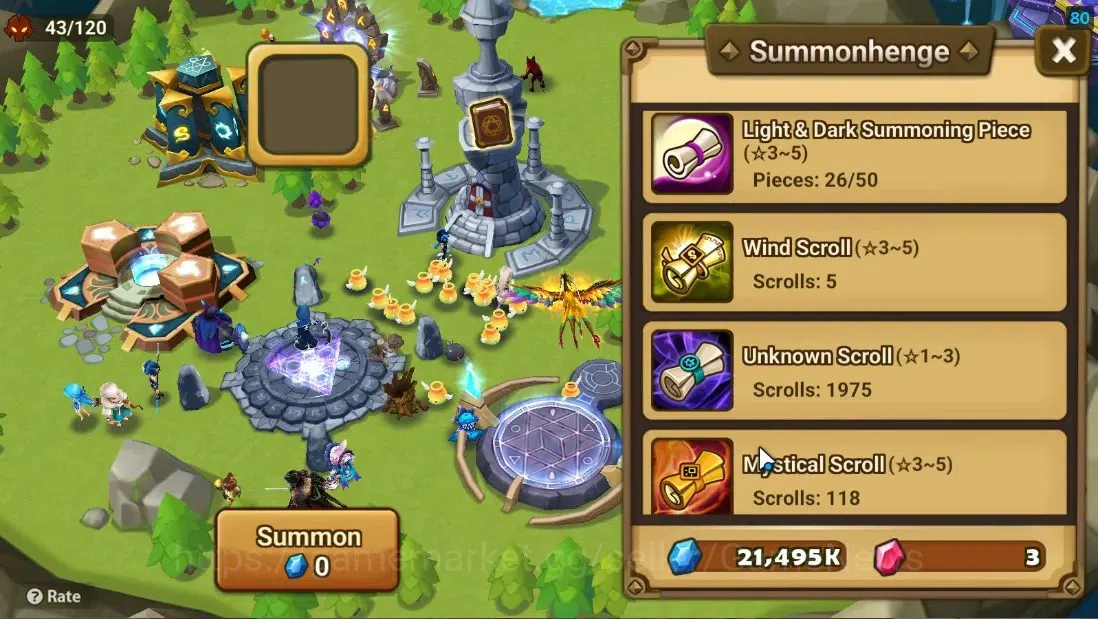 Summoners War: Sky Arena Accounts Starter ASIA|Lv 26|Ready Gacha|99 12 YSC + 160 11 YSC + 3 LAAS + 5 LS + 4 LDS + 118 MS |1 12