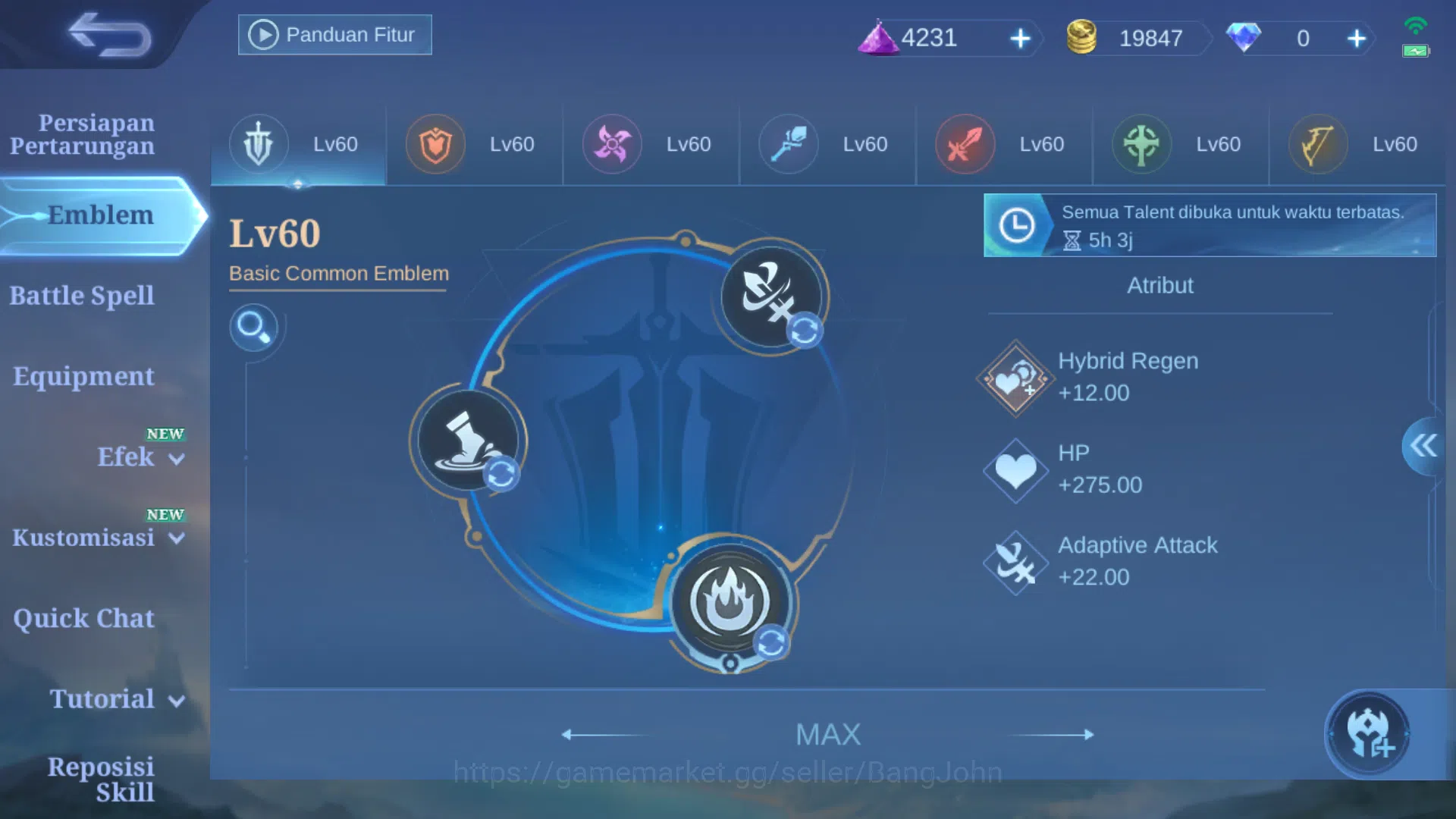 Mobile Legends: Bang Bang Accounts Hero 79 | skin 150 | cc natalia | lightborn tigrea image 2