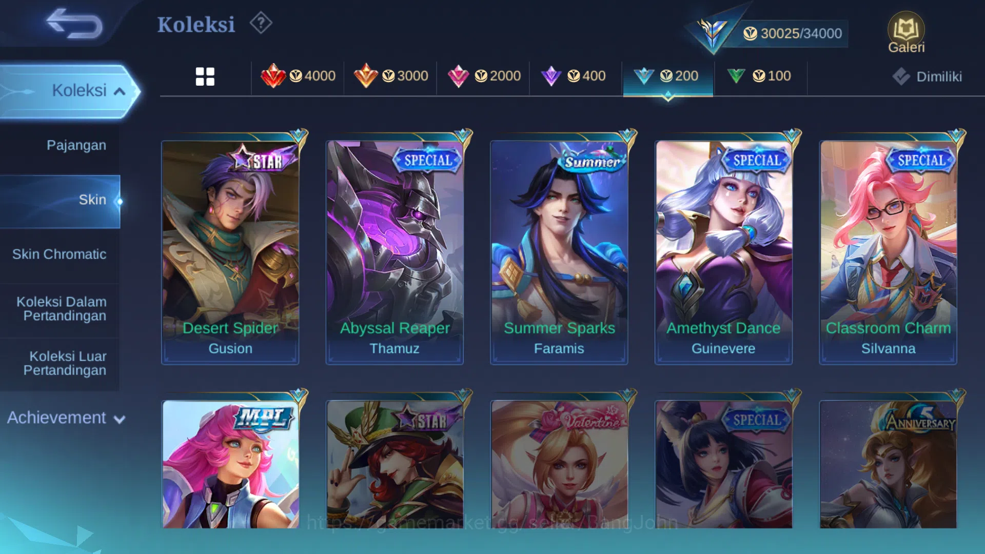 Mobile Legends: Bang Bang Accounts Hero 79 | skin 150 | cc natalia | lightborn tigrea image 3