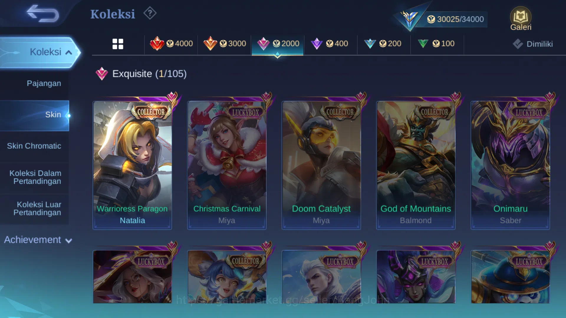 Mobile Legends: Bang Bang Accounts Hero 79 | skin 150 | cc natalia | lightborn tigrea image 4