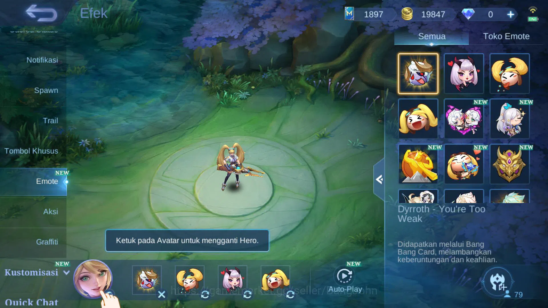 Mobile Legends: Bang Bang Accounts Hero 79 | skin 150 | cc natalia | lightborn tigrea image 9