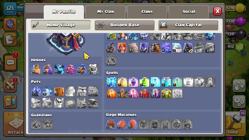 Clash of Clans Accounts TH 15 - BH 5 | Limited Skin | LV 121 | HH 7 | BK 3 image 11