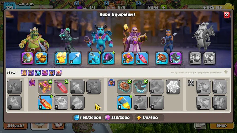 Clash of Clans Accounts TH 15 - BH 5 | Limited Skin | LV 121 | HH 7 | BK 3 image 5