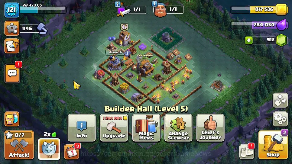 Clash of Clans Accounts TH 15 - BH 5 | Limited Skin | LV 121 | HH 7 | BK 3 image 8