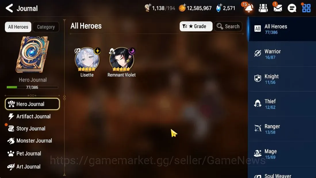 Epic Seven Accounts Starter Asia UnVerif|New Era|2 ML(Lisette,Vildred)+Luluca,Iseria,Landy,Etc|Poh ON|495 MM+2,6K SStone+48K 1