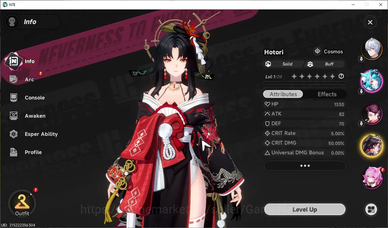 Neverness to Everness Accounts GLOBAL Europe|HL 3 | 1 S-Class Limited (HotoriA1)  image 3