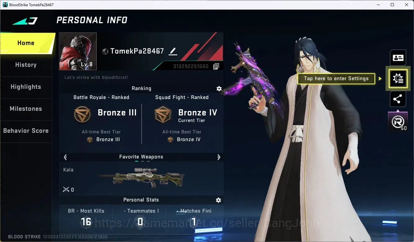 Blood Strike Accounts ASIA | 1 AOT: KAG-6 | 1 BLEACH Striker: Ethan | 2 image 12