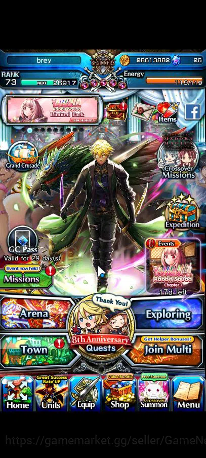 Grand Summoners Accounts Global|Rank 73|14 Ascend|ToumaTW,S MiyuTW,ChloeTW, image 5