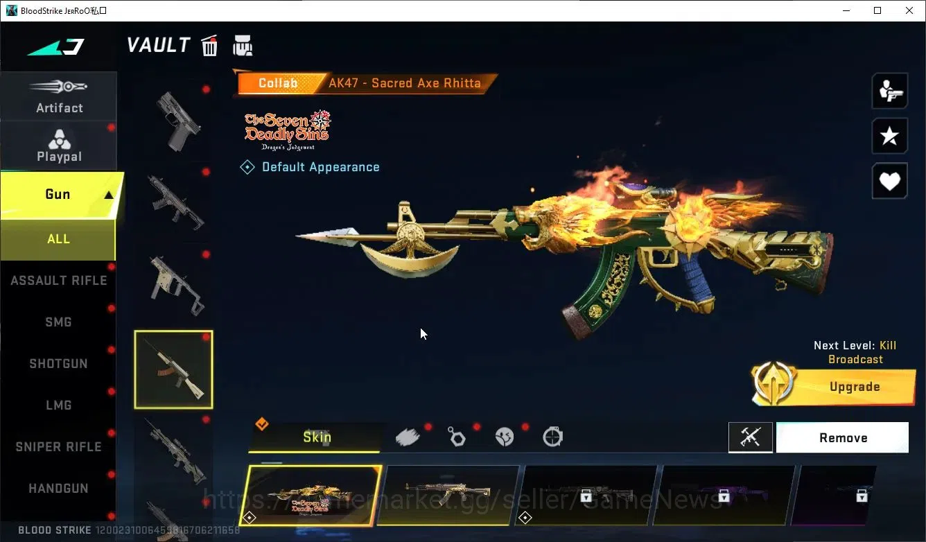 Blood Strike Accounts ASIA|ETERNAL Lv2 AUG,DeAgle,Collab TOKRAV MCX,FN20 image 14