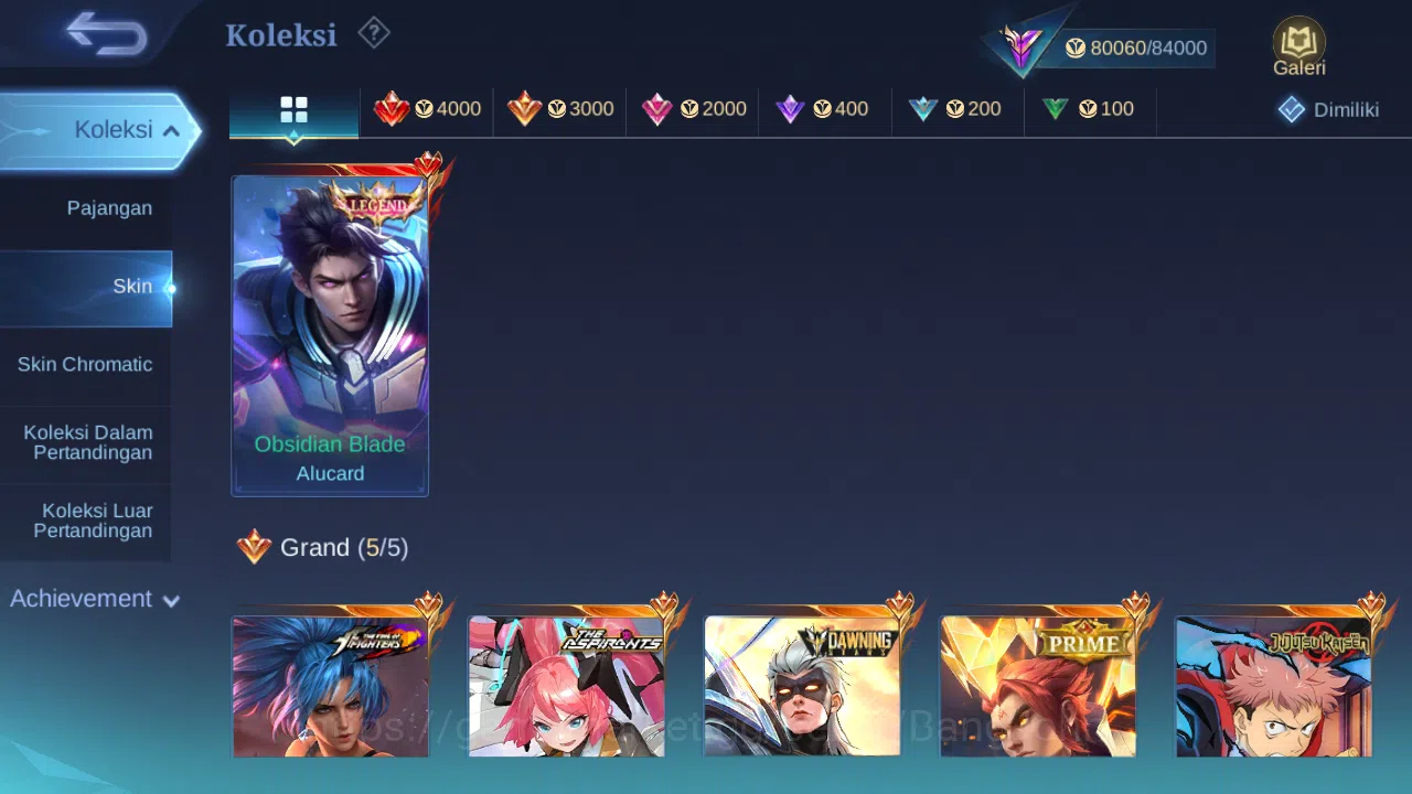 Mobile Legends: Bang Bang Accounts Hero 116 Skin 252 | Legend Alucard | Aspirant Layl image 2