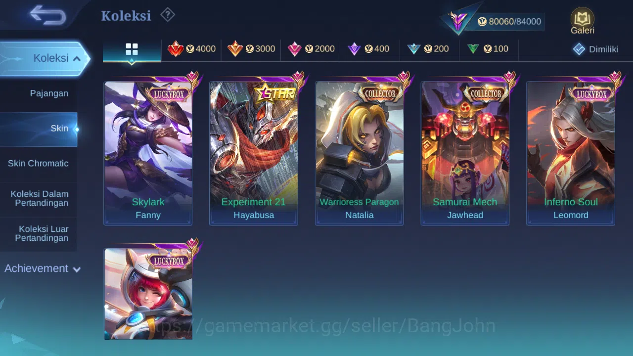 Mobile Legends: Bang Bang Accounts Hero 116 Skin 252 | Legend Alucard | Aspirant Layl image 4