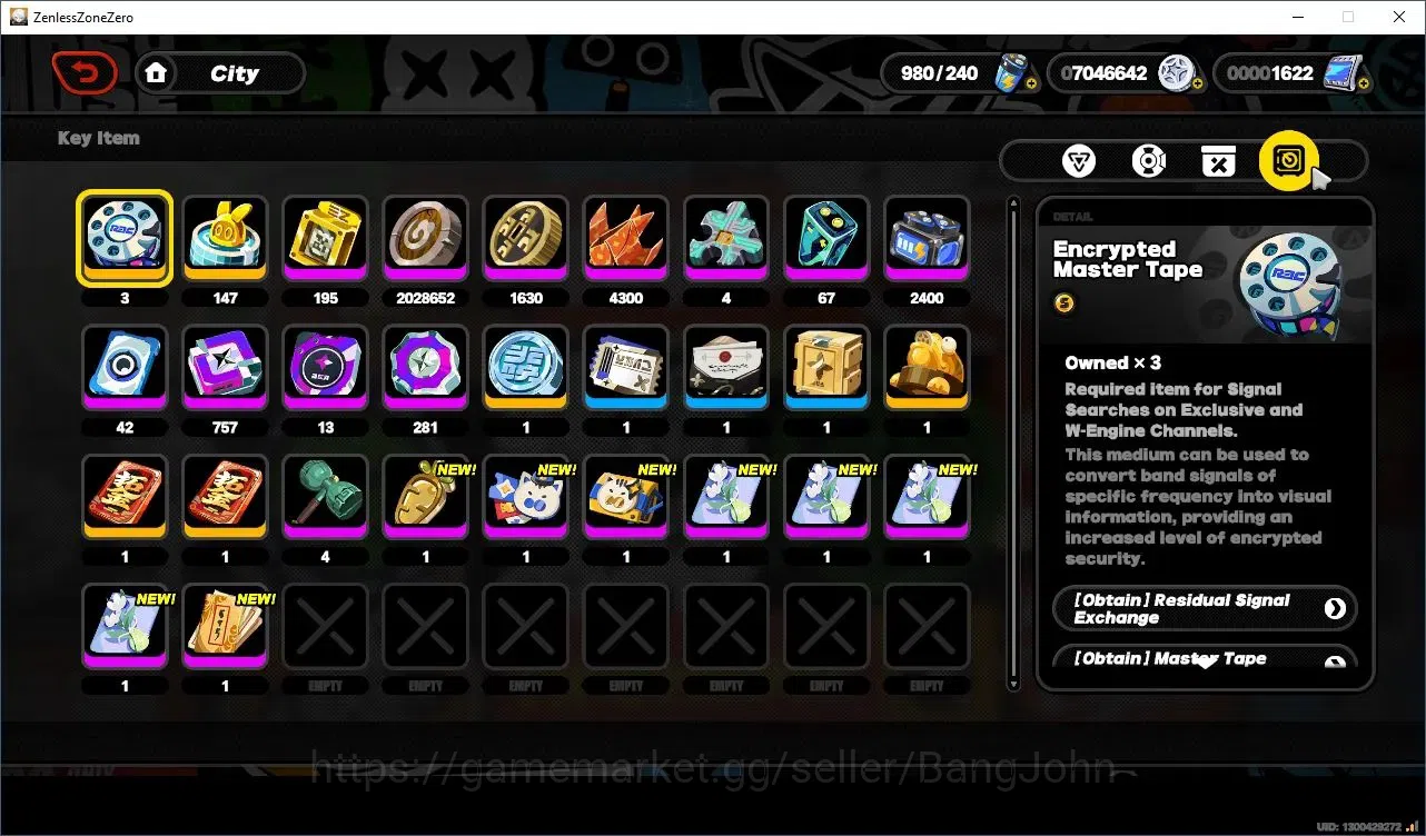 Zenless Zone Zero Accounts Starter ASIA|IK50|Prem Team YSG|5 Limit(Ye Shungguang+sign),Dialyn,Zhao,Vivian,Harumasa|ALL 17