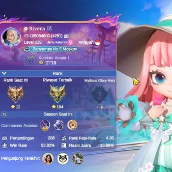 Magic Chess: Go Go Accounts 39 Commander 4 Max|15 Skin|Epic Lancelot,Chessmate Ling,Summer Kagura,Special Mino,9 Elite,Etc|2