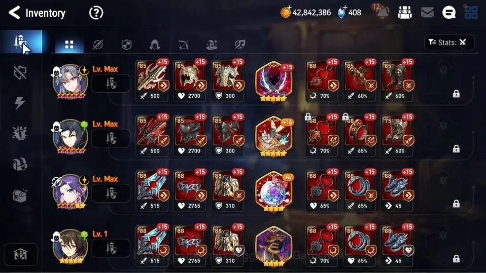 Epic Seven Accounts Limited Hero GLOBAL Unverif|6 ML[A Yufine,TM Luluca,TE 10