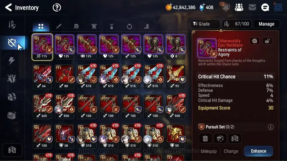Epic Seven Accounts Limited Hero GLOBAL Unverif|6 ML[A Yufine,TM Luluca,TE 11