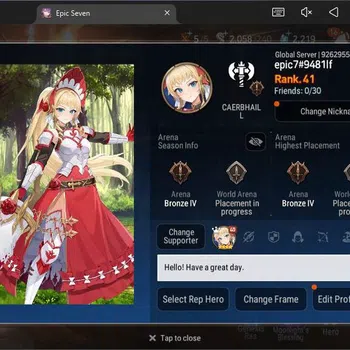 Epic Seven High-End Global Unverif|8 ML Salome,B Haste,A Tywin,etc|PoH image 1