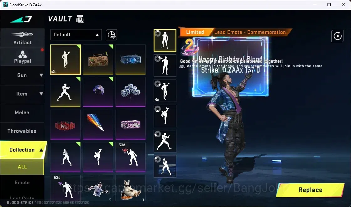 Blood Strike Accounts ASIA | 2 LIMITED:Origin12,AR97|NAME CARD|4 COLLAB image 14