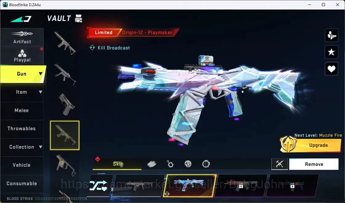 Blood Strike Accounts ASIA | 2 LIMITED:Origin12,AR97|NAME CARD|4 COLLAB image 3